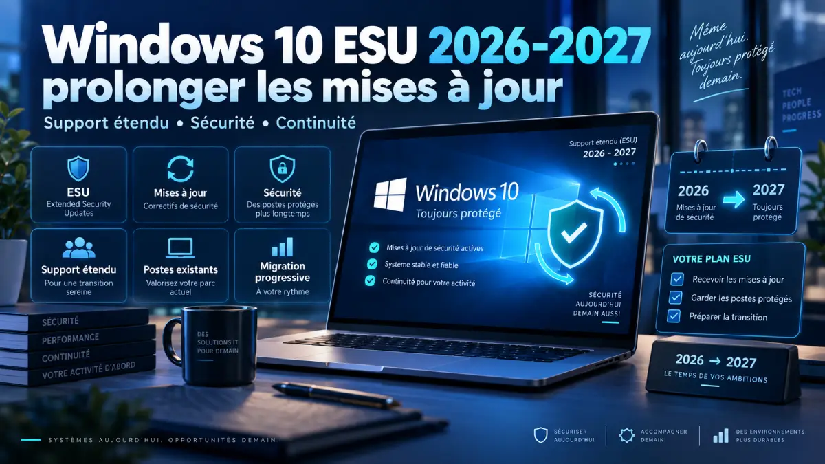 Illustration : Windows 10 ESU 2026-2027 : prolonger les mises à jour