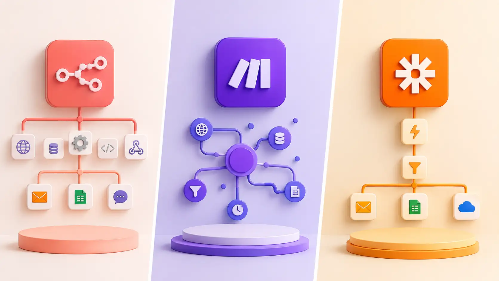 n8n vs Make vs Zapier