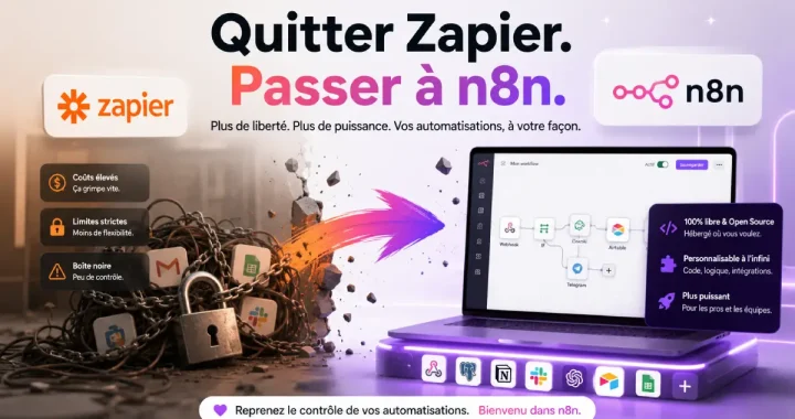 Quitter Zapier pour n8n