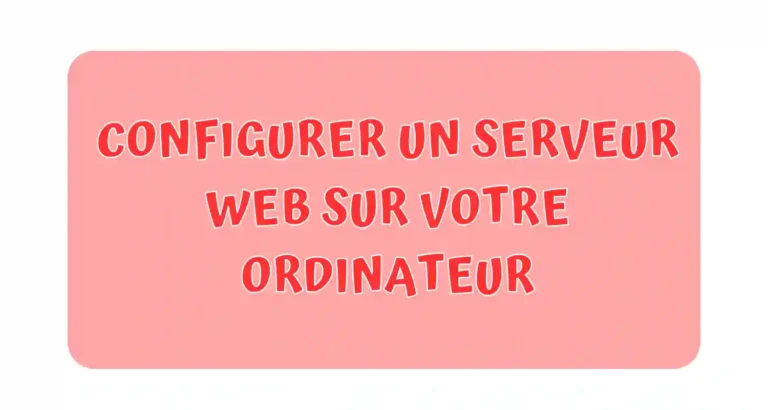 configurer un serveur Web
