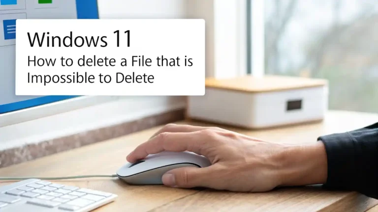fichier impossible à supprimer