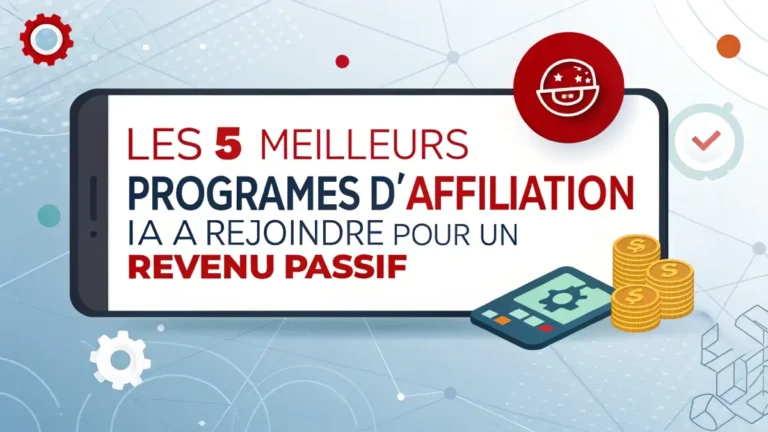 les 5 meilleurs programmes d'affiliation ia à rejoindre pour un revenu passif
