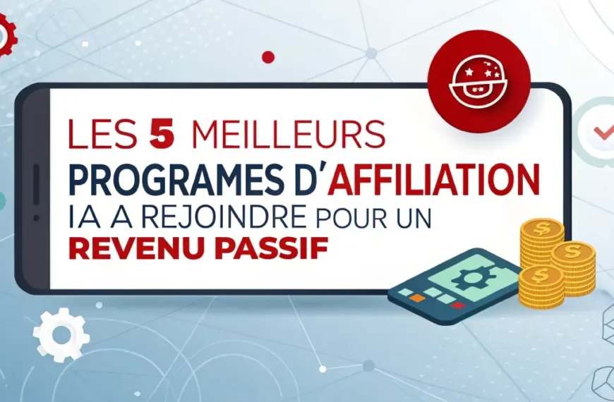 les 5 meilleurs programmes d'affiliation ia à rejoindre pour un revenu passif