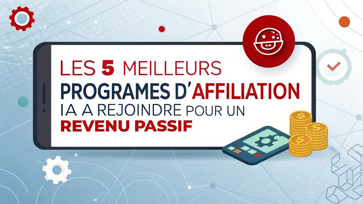 les 5 meilleurs programmes d'affiliation ia à rejoindre pour un revenu passif
