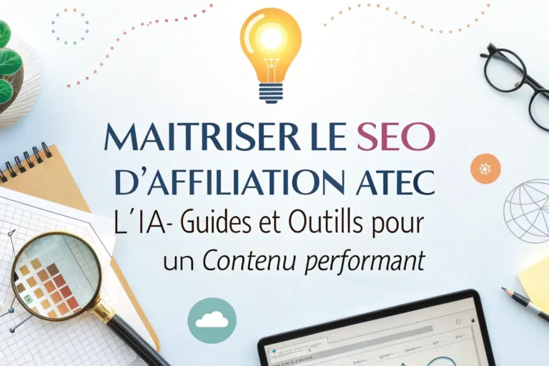 maîtriser le seo d'aﬃliation avec l'ia