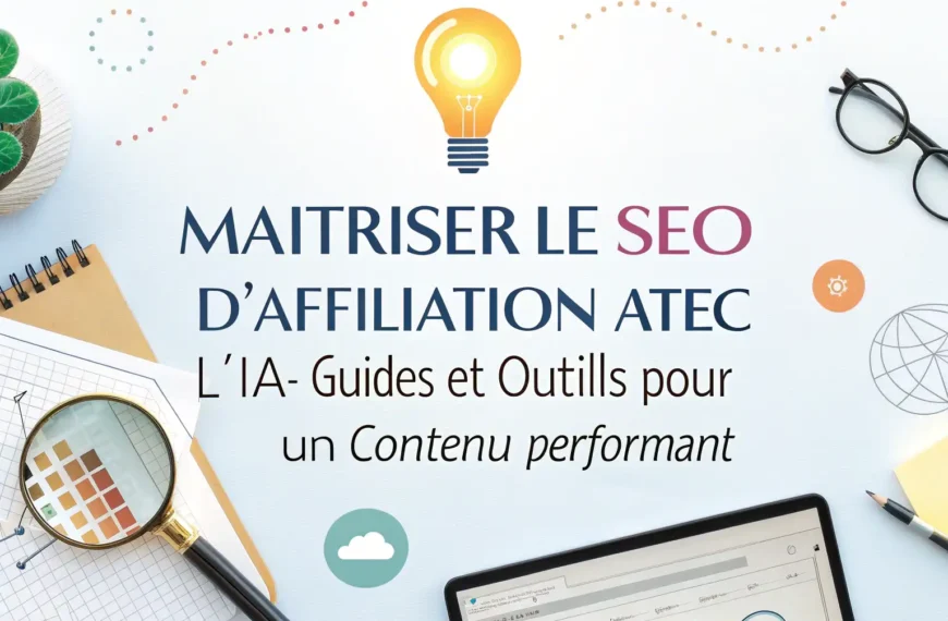 maîtriser le seo d'aﬃliation avec l'ia