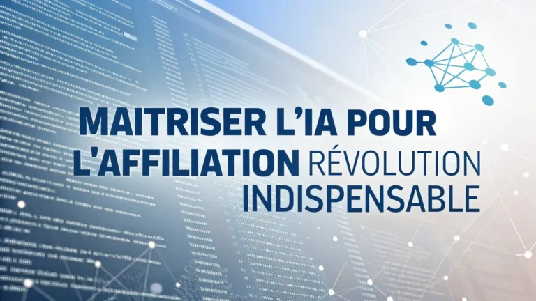 maîtriser l'ia pour l'affiliation